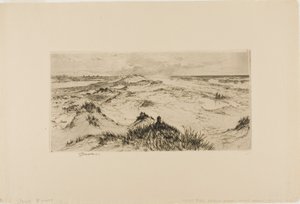 A homokdűnék felett nézünk – Easthampton alkotó: Thomas Moran