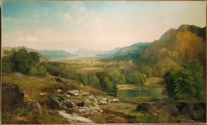 Minding the Flock, 1867 körül alkotó: Thomas Moran
