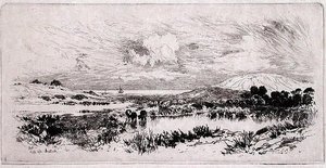Montauk tavak, Long Island alkotó: Thomas Moran