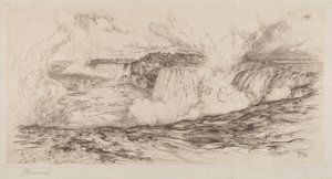 Niagara – a kanadai oldalról alkotó: Thomas Moran