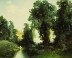 The Bathing Hole, Cuernavaca, Mexikó, 1913 alkotó: Thomas Moran