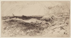 A zengő tenger alkotó: Thomas Moran