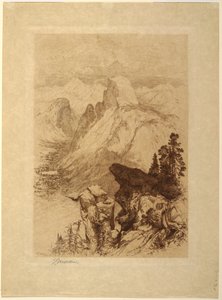 A déli kupola, Yosemite Valley alkotó: Thomas Moran