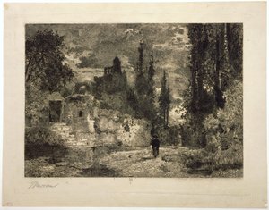 Szürkület alkotó: Thomas Moran
