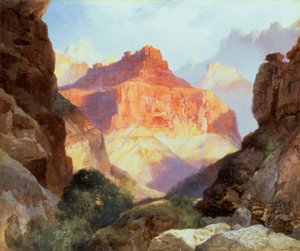 A Vörös Fal alatt, Arizona Grand Canyonja, 1917 alkotó: Thomas Moran