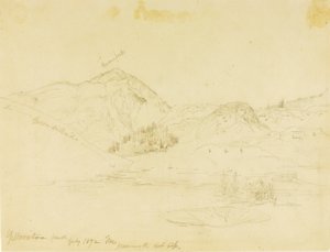 Yellowstone Park, Mammoth Hot Springs alkotó: Thomas Moran
