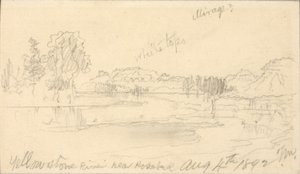 Yellowstone folyó, Rosebud közelében alkotó: Thomas Moran