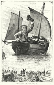 Illusztráció a Gulliver utazásaihoz, Jonathan Swift (metszet) alkotó: Thomas Morten