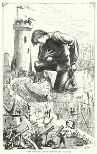 Illusztráció a Gulliver utazásaihoz, Jonathan Swift (metszet)
