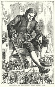 Illusztráció a Gulliver utazásaihoz, Jonathan Swift (metszet)