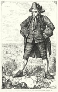 Illusztráció a Gulliver utazásaihoz, Jonathan Swift (metszet)