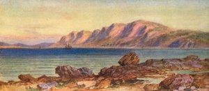 Cape Porcupine, Gut of Canso, Cape Breton (színes litográfia)