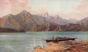 A Cascade-hegység (színes litho)