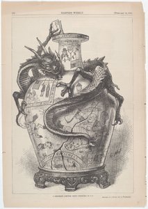 Az Egyesült Államoknak bemutatott diplomáciai (kínai) formatervezés alkotó: Thomas Nast