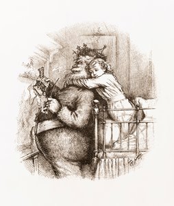 Elkapták! Illusztráció Mikulás, Thomas Nast