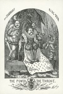 John T. Hoffman és William „Boss” Tweed alkotó: Thomas Nast