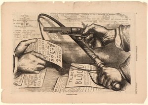 Tilden vagy véres kompromisszum - Valóban! alkotó: Thomas Nast