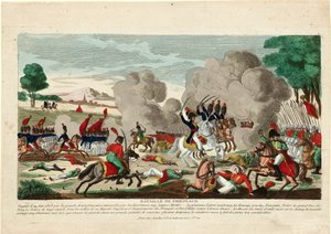 Bataille de Friedland – A friedlandi csata. Az orosz Leib Gárda vádja 1807. június 14-én – Naudet, Thomas Charles