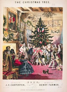 A „The Christmas Tree” kottalapjának borítója, J.E. Carpenter, Henry Farmer zenéjével (színes litó) (lásd még: 349724)
