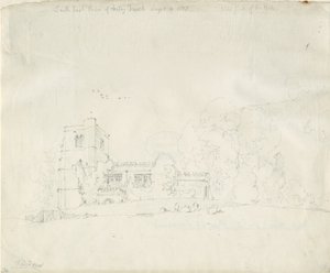 Arley-templom: ceruzarajz, 1837. szept. 4 alkotó: Thomas Peploe Wood