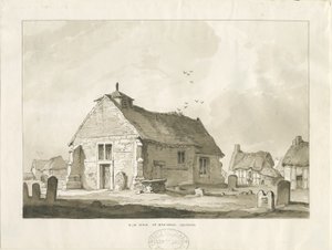 Bednall templom: szépia rajz, nd [?1838] alkotó: Thomas Peploe Wood