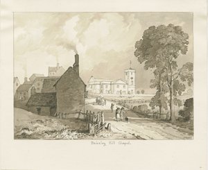 Brierley Hill Chapel: szépia rajz, 1837 alkotó: Thomas Peploe Wood