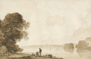 Chillington Park – Medence: szépia rajz, nd [1837-1838] (rajz) alkotó: Thomas Peploe Wood