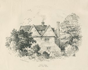 High Offley – Park Hall: toll- és tusrajz (matricás) alkotó: Thomas Peploe Wood