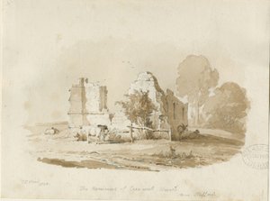 Stafford - Creswell Chapel: szépia rajz (matricás) alkotó: Thomas Peploe Wood