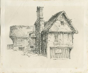 Standon Hall: toll- és tusrajz, és [?19. század közepe] (rajz)