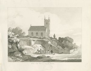 Stonnall-templom: toll- és mosdórajz alkotó: Thomas Peploe Wood