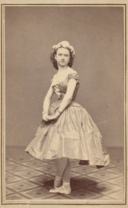 Egy balett-táncosnő portréja,c. 1860 (fotó) alkotó: Thomas Rice Burnham
