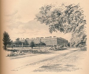 A Hampton Court Palace kerti frontjai, 1902 alkotó: Thomas Robert Way