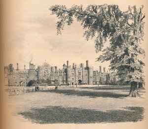 A Hampton Court Palace nyugati frontja, 1902