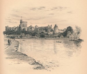 Windsori kastély a folyótól, 1902 alkotó: Thomas Robert Way