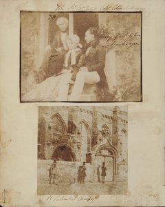 Csoportportré Sir David Brewsterrel, Mrs. Jonesszal és Colin Mackenzie dandártábornokkal alkotó: Thomas Rodger