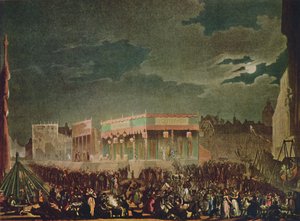 „Bartholomew Fair: From the Outside”, 1942. Művészek: Thomas Rowlandson, Augustus Charles Pugin.