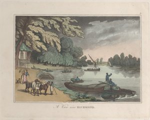 A View near Richmond, a Sketches from Nature, 1822., 1822. Alkotók: Thomas Rowlandson, Joseph Constantine Stadler.