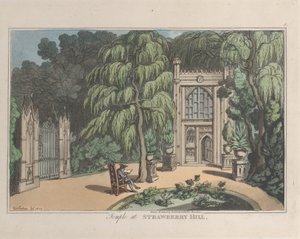 Temple at Strawberry Hill, Sketches from Nature, 1822., 1822. Alkotók: Thomas Rowlandson, Joseph Constantine Stadler.
