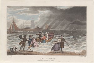 Nedves kvékerek, Scarborough költői vázlataiból, 1813., 1813. Alkotók: Thomas Rowlandson, Joseph Constantine Stadler, J. Bluck.