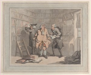 Könyvkereskedő és szerző, 1784. szeptember 25., 1784. szeptember 25. Alkotók: Thomas Rowlandson, Samuel Alken.