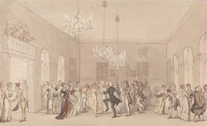 Bál Scarboroughban alkotó: Thomas Rowlandson