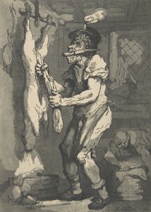 Egy hentes, 1790. január 1., 1790. január 1. alkotó: Thomas Rowlandson