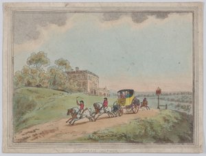 Egy edző és négy a rusztikus vázlatokból, 1787., 1787. alkotó: Thomas Rowlandson