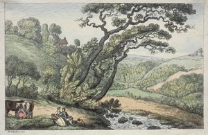 A Cornish View, 1810. alkotó: Thomas Rowlandson