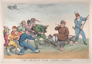 Korzikai varangy borona alatt, 1813. november 27., 1813. november 27. alkotó: Thomas Rowlandson