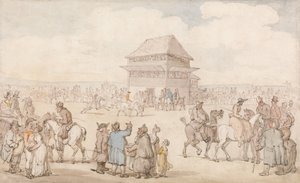 Egy zsúfolt lóverseny alkotó: Thomas Rowlandson