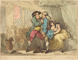 A Cully kifosztása alkotó: Thomas Rowlandson