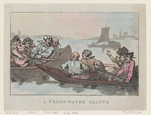 Édesvízi üdvözlet, 1799., 1799. alkotó: Thomas Rowlandson