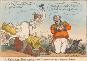 ?Általános felmentés vagy a Drága Angyal befejezõ ütése? alkotó: Thomas Rowlandson